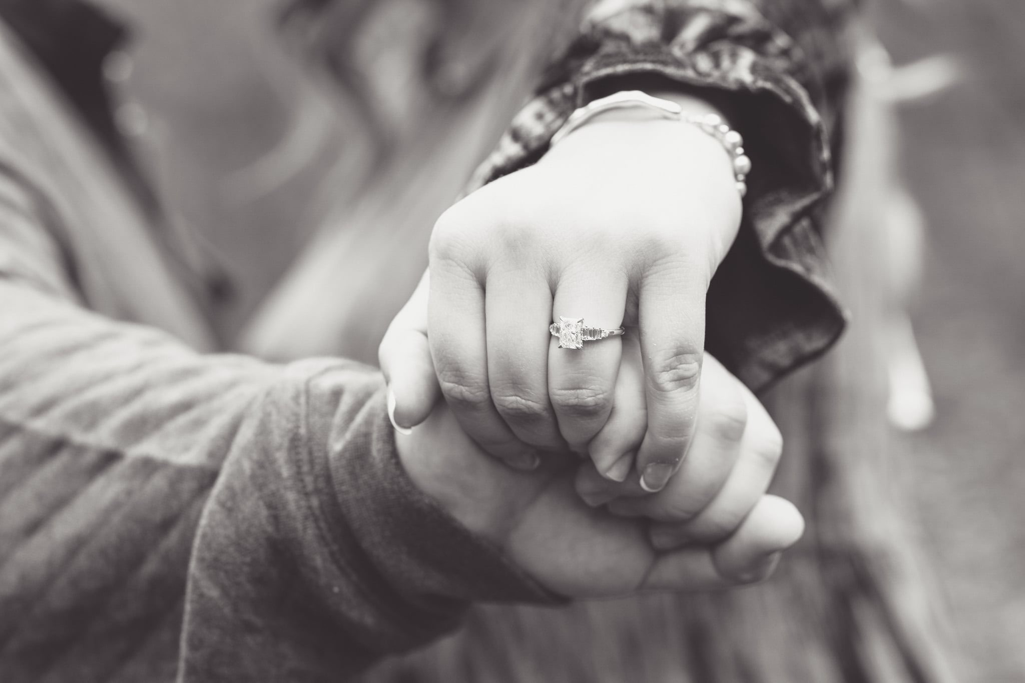 Kelsey and Peyton during engagement photos